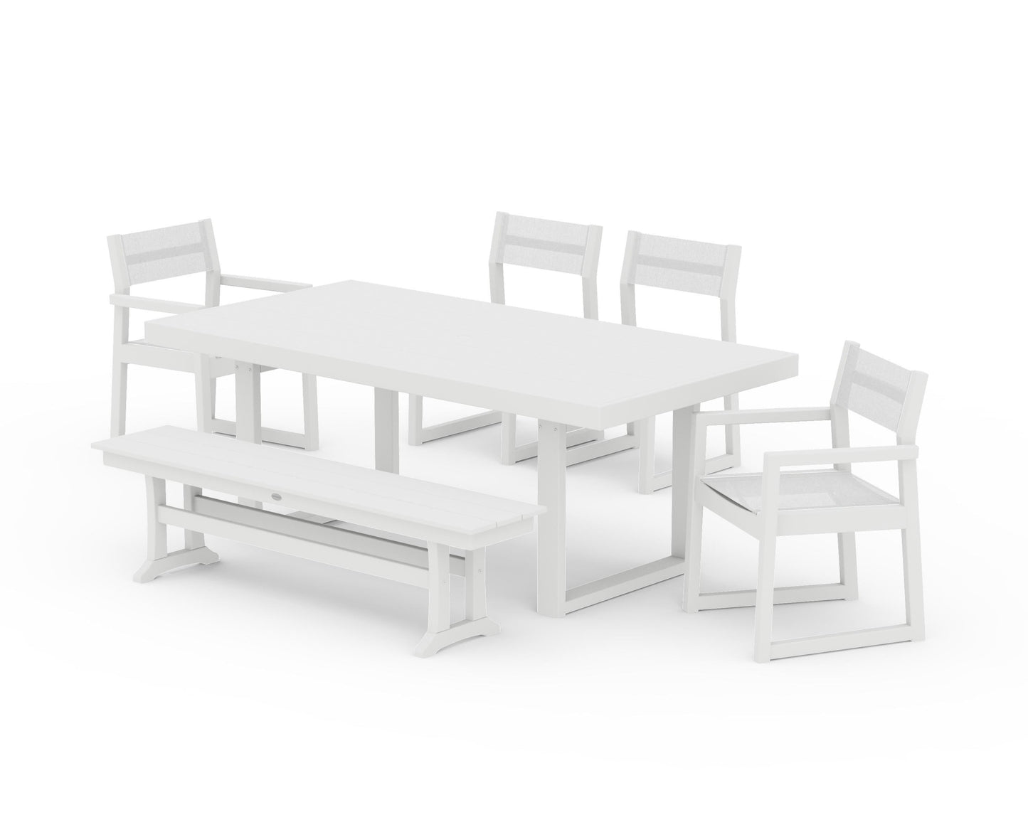 EDGE Sling 6-Piece Dining Set with Bench
