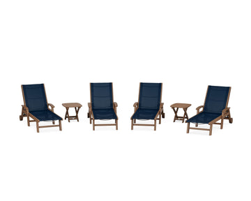 Coastal Chaise 6-Piece Set with Wheels