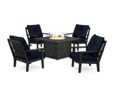 Oxford 5-Piece Deep Seating Set with Fire Pit Table