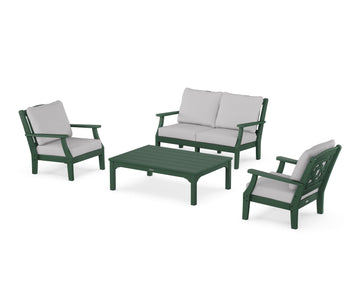 Chinoiserie 4-Piece Deep Seating Set with Loveseat