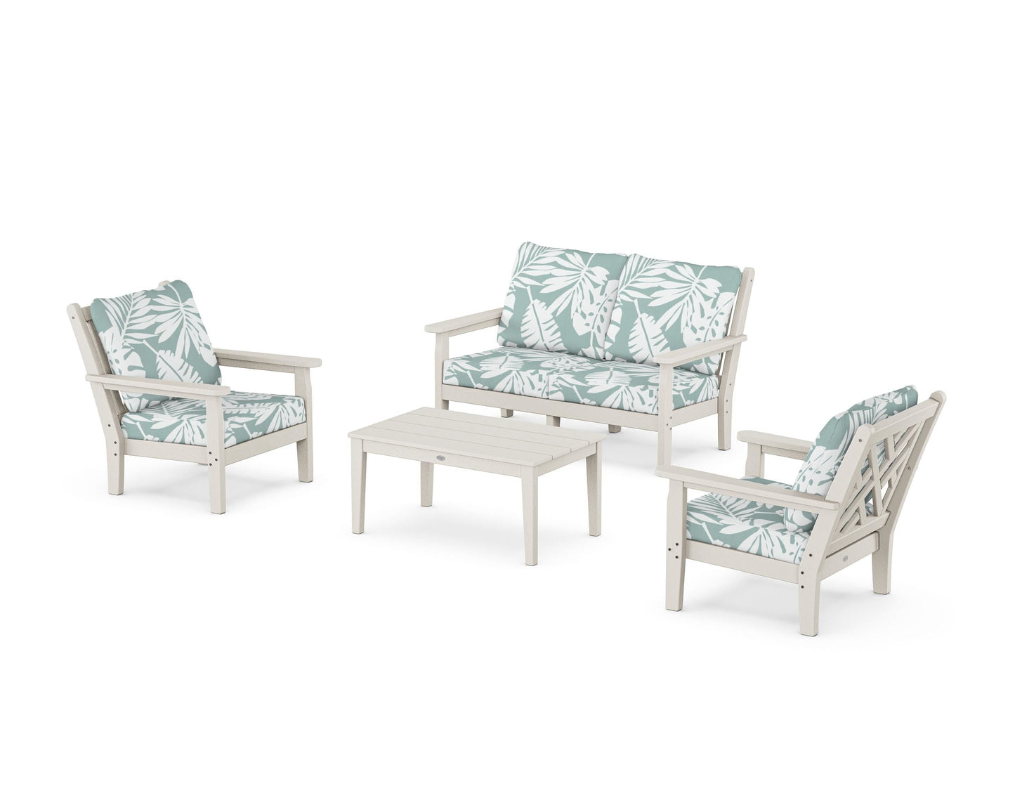 Chippendale 4-Piece Deep Seating Set with Loveseat