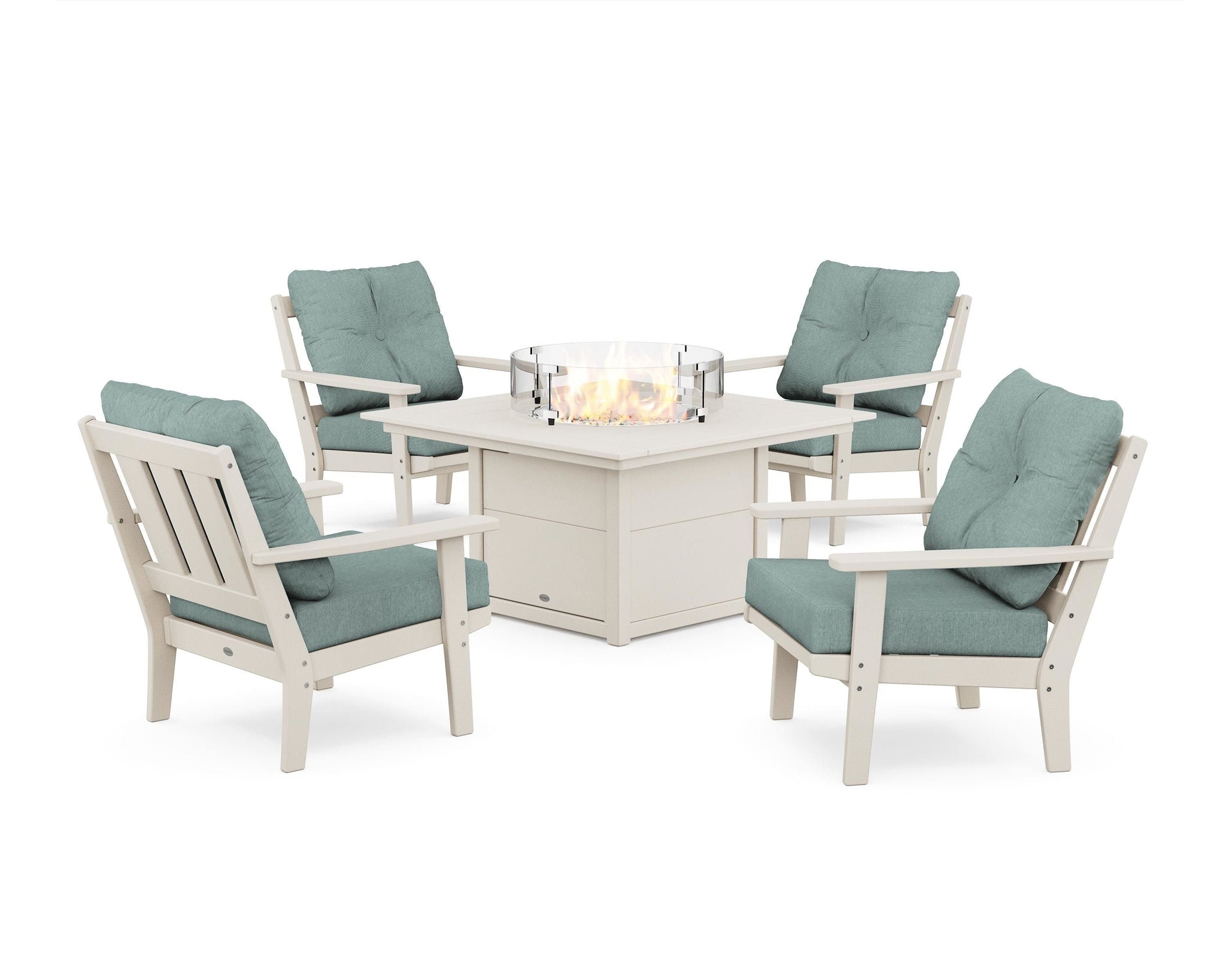 Oxford 5-Piece Deep Seating Set with Fire Pit Table