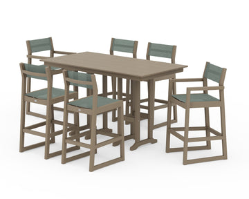 EDGE Sling 7-Piece Farmhouse Bar Set