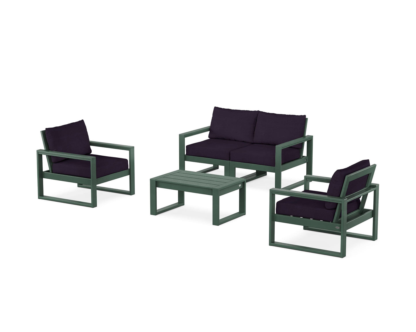 EDGE Sectional 4-Piece Deep Seating Set with Loveseat