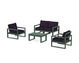 EDGE Sectional 4-Piece Deep Seating Set with Loveseat