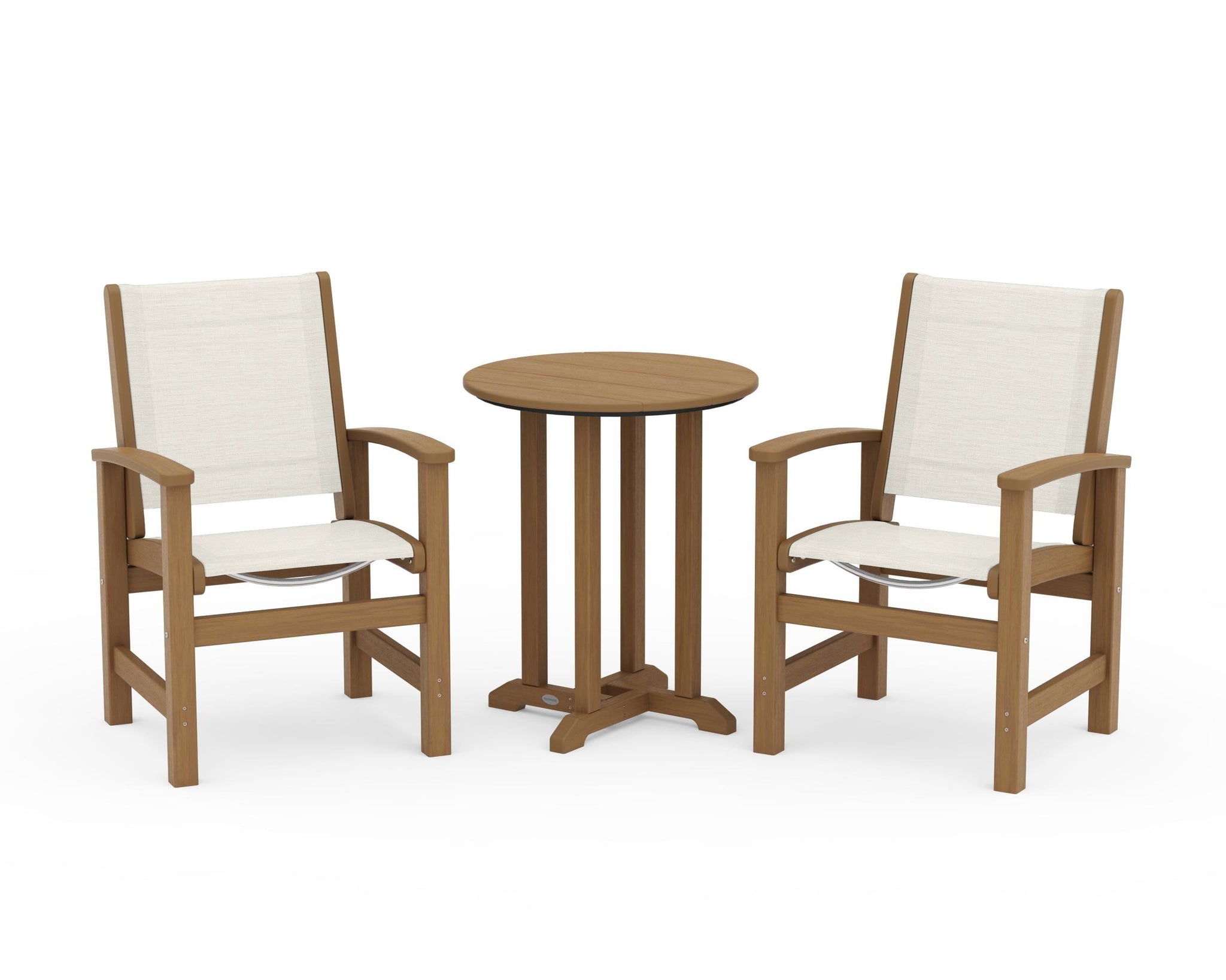 Coastal 3-Piece Round Bistro Dining Set