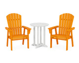 Nautical Adirondack 3-Piece Round Bistro Dining Set