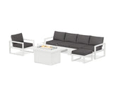 EDGE Sectional Lounge and Fire Pit Set