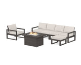 EDGE Sectional Lounge and Fire Pit Set