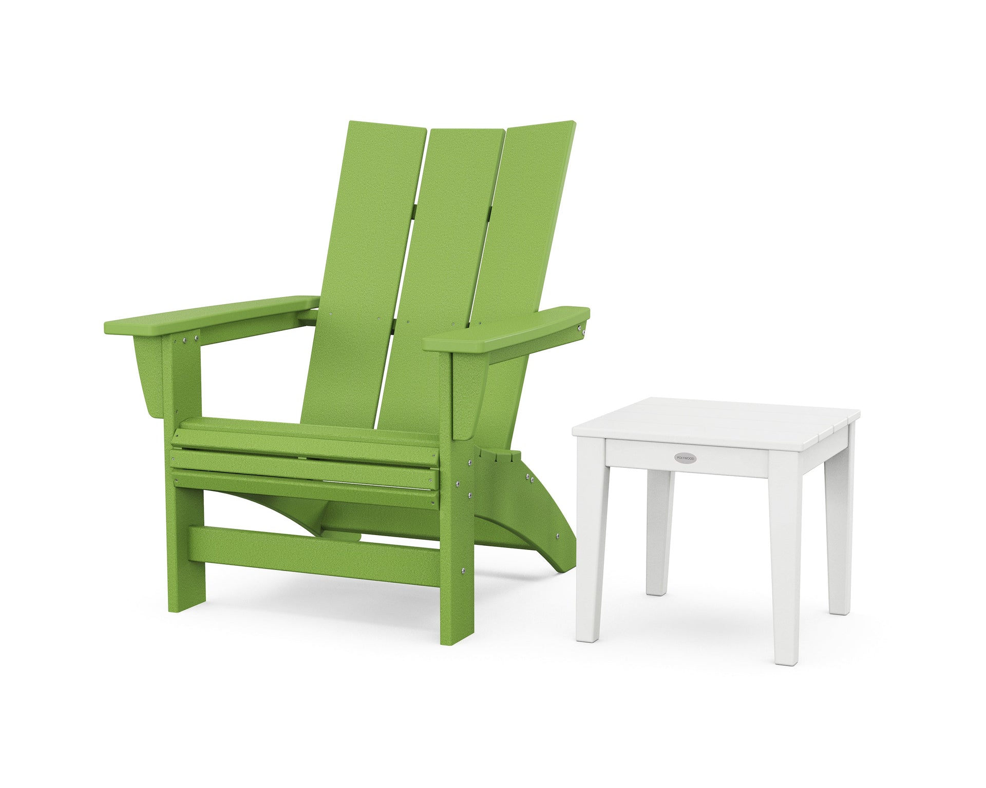 Modern Grand Adirondack Chair with Side Table