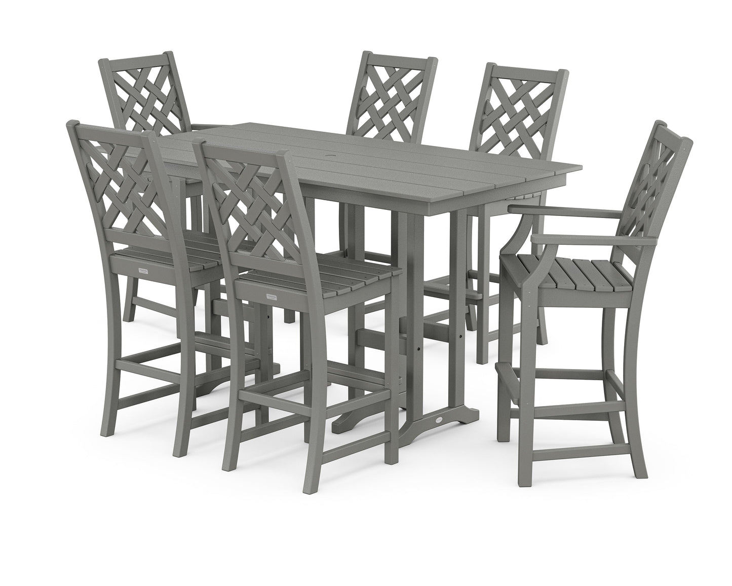 Wovendale 7-Piece Farmhouse Bar Set