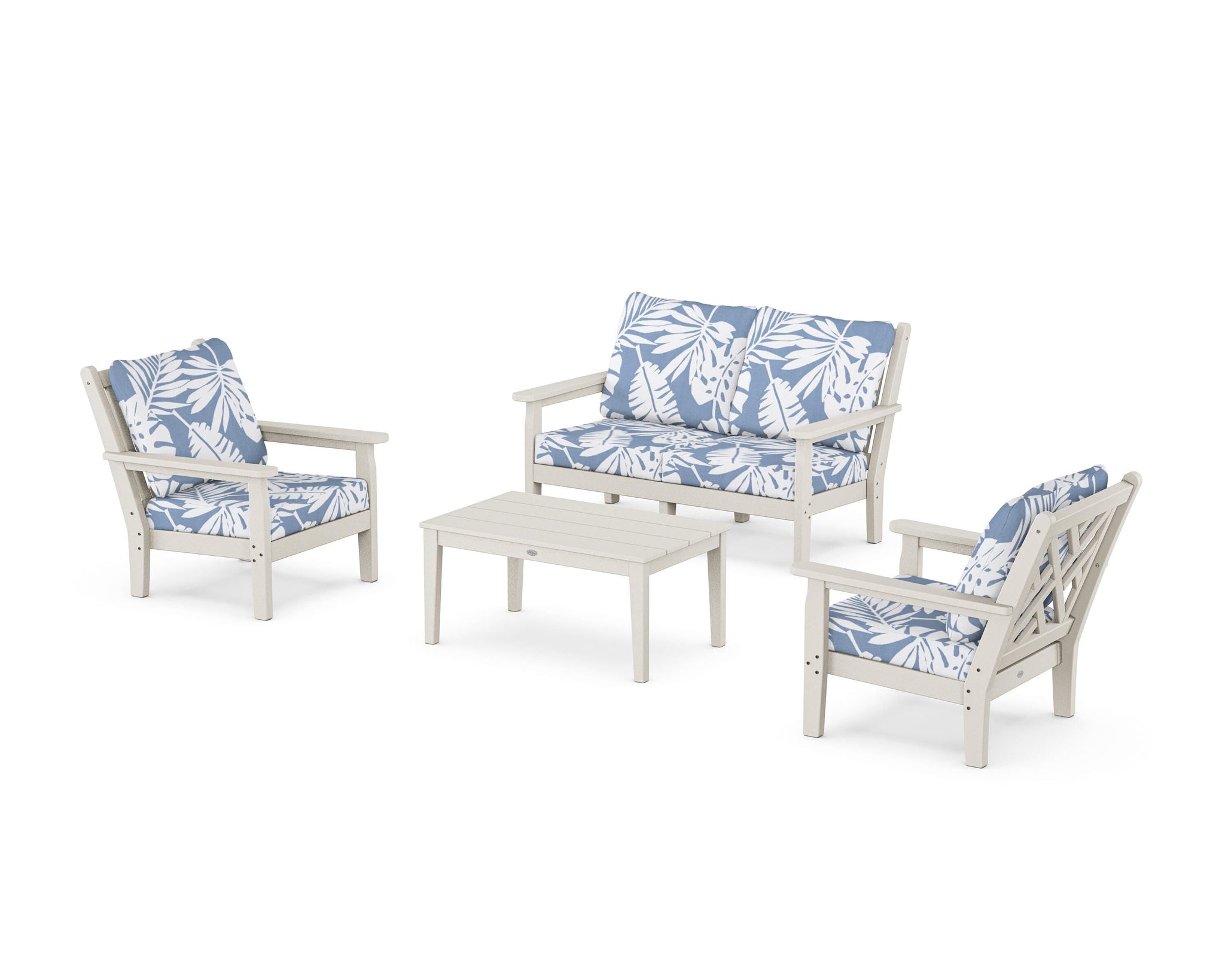 Chippendale 4-Piece Deep Seating Set with Loveseat