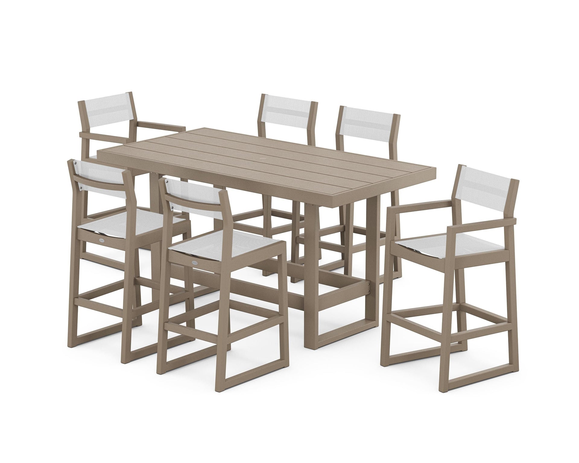 EDGE Sling 7-Piece Bar Table Set