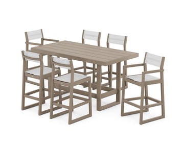 EDGE Sling 7-Piece Bar Table Set
