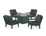 Cottage 5-Piece Deep Seating Set with Fire Pit Table
