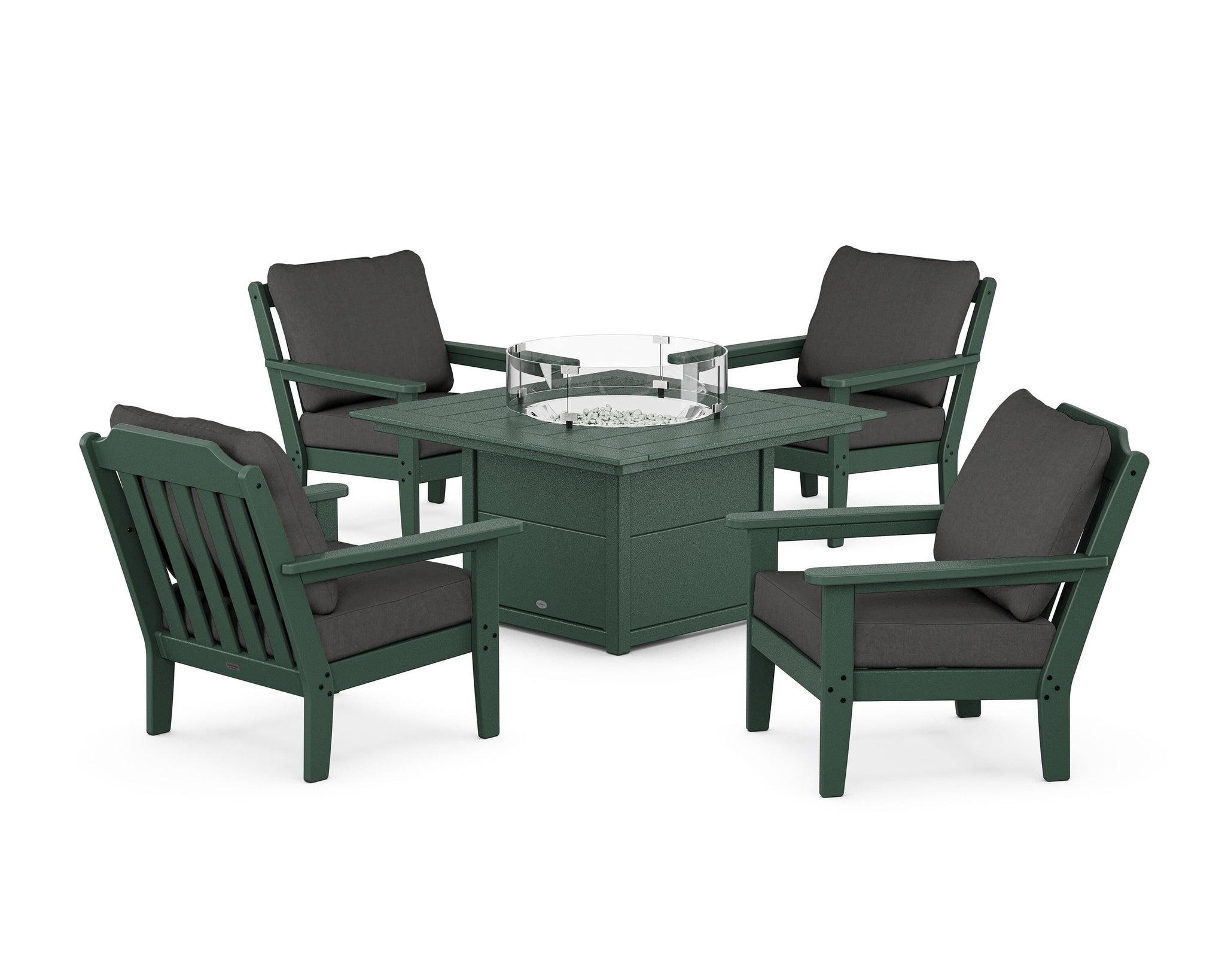Cottage 5-Piece Deep Seating Set with Fire Pit Table