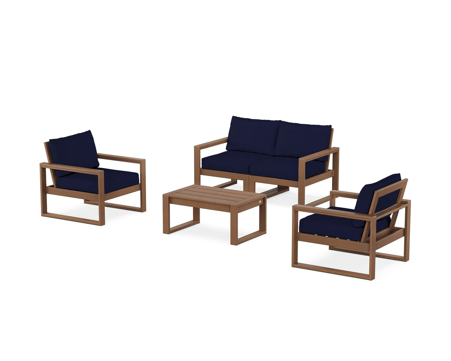 EDGE Sectional 4-Piece Deep Seating Set with Loveseat
