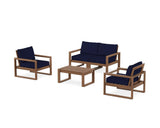 EDGE Sectional 4-Piece Deep Seating Set with Loveseat