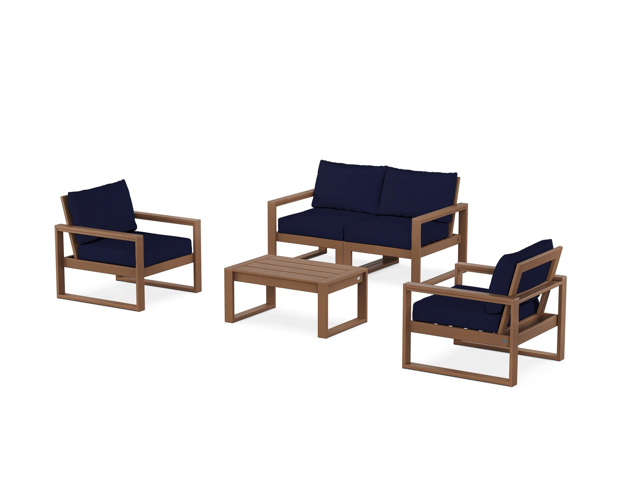 EDGE Sectional 4-Piece Deep Seating Set with Loveseat