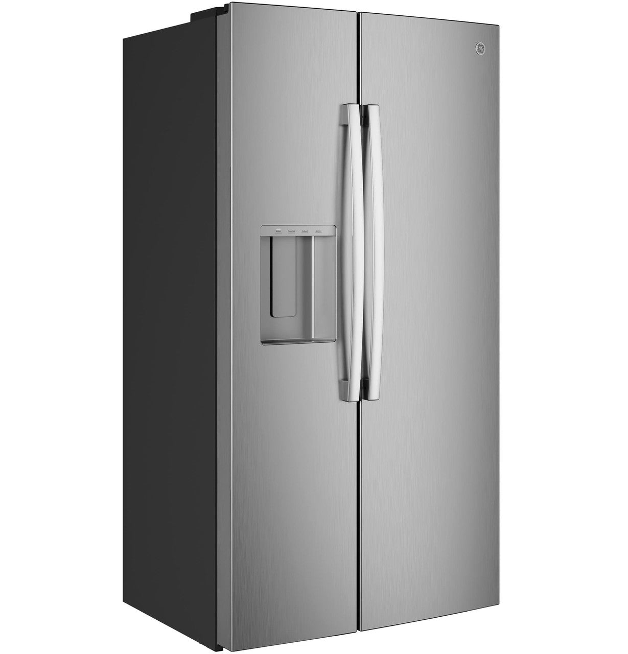 GE® 23.5 Cu. Ft. Counter-Depth Side-By-Side Refrigerator with LED Light Walls and Extra Tall Dispenser