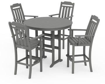 Cottage 5-Piece Round Farmhouse Bar Set