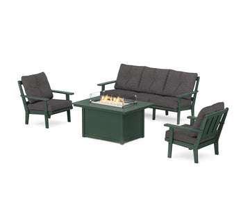 Oxford Deep Seating Fire Pit Table Set