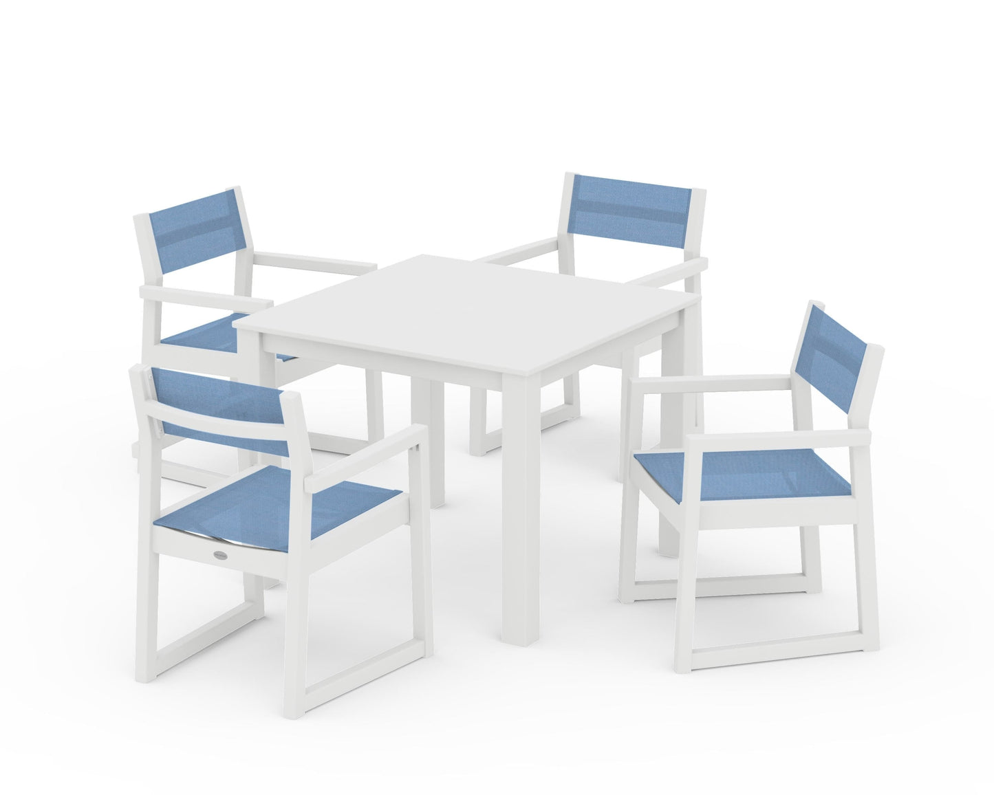 EDGE Sling Arm Chair 5-Piece Parsons Dining Set