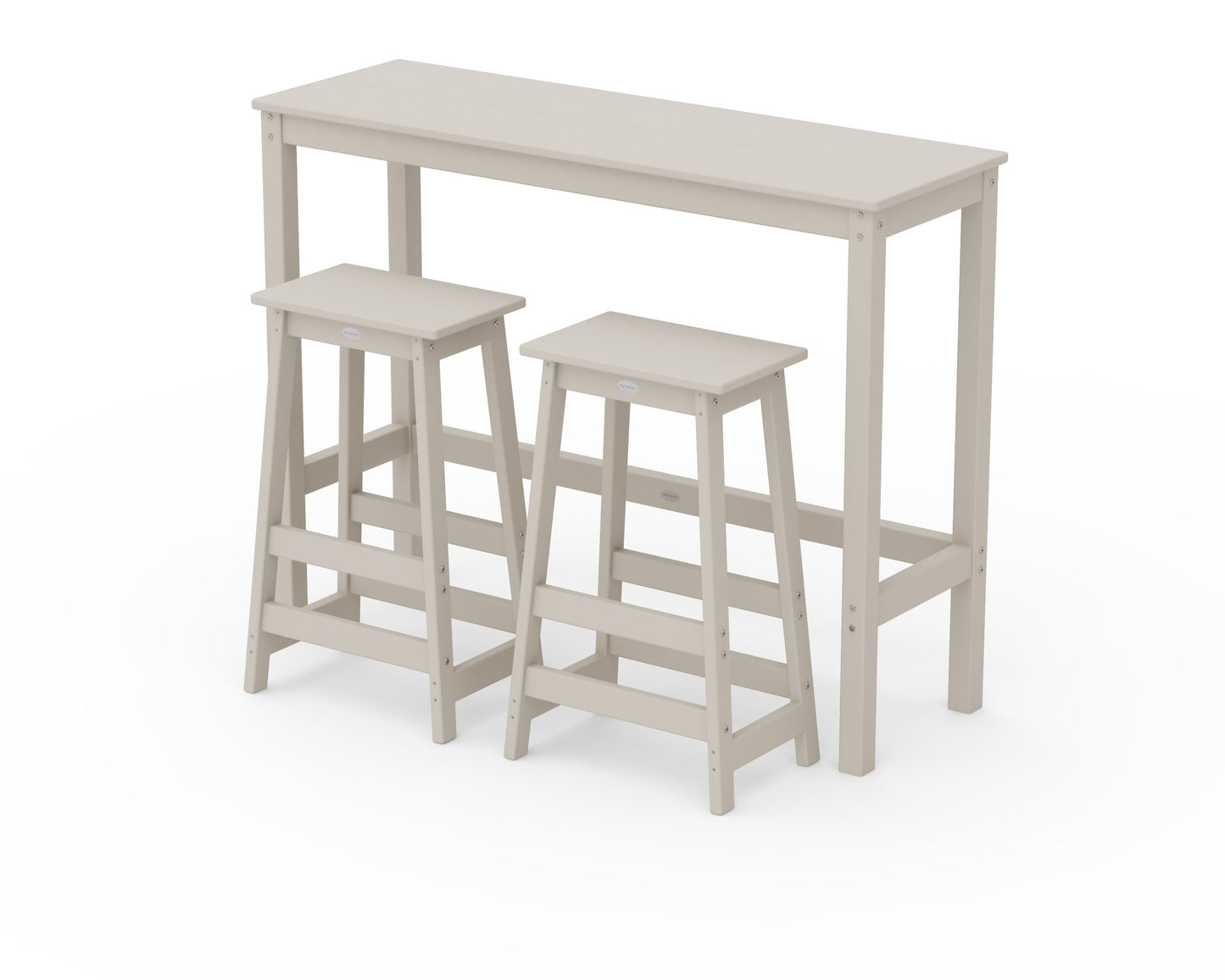 Modern Studio Stool 3-Piece Bar Balcony Set