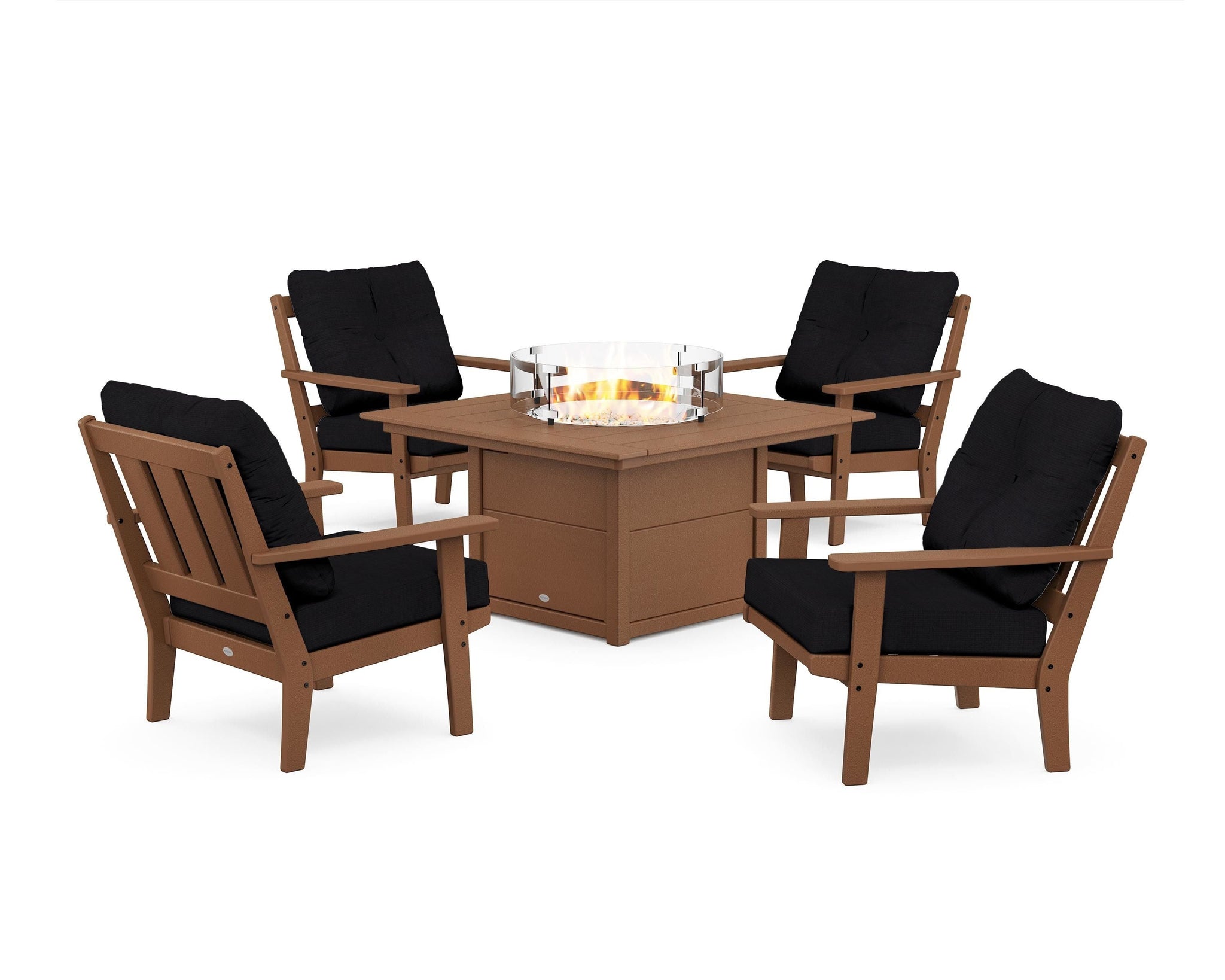 Oxford 5-Piece Deep Seating Set with Fire Pit Table