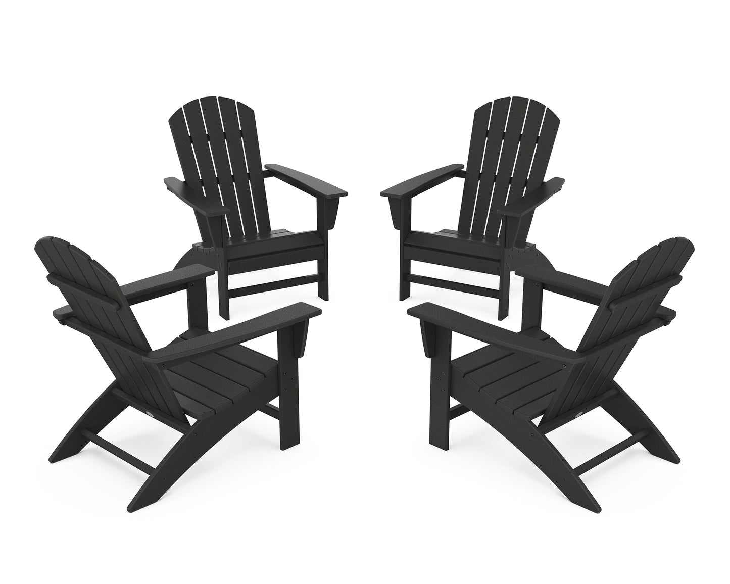 Nautical 4-Piece Adirondack Conversation Set