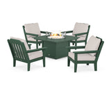 Cottage 5-Piece Deep Seating Set with Fire Pit Table