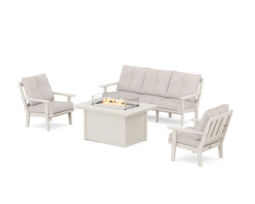 Oxford Deep Seating Fire Pit Table Set