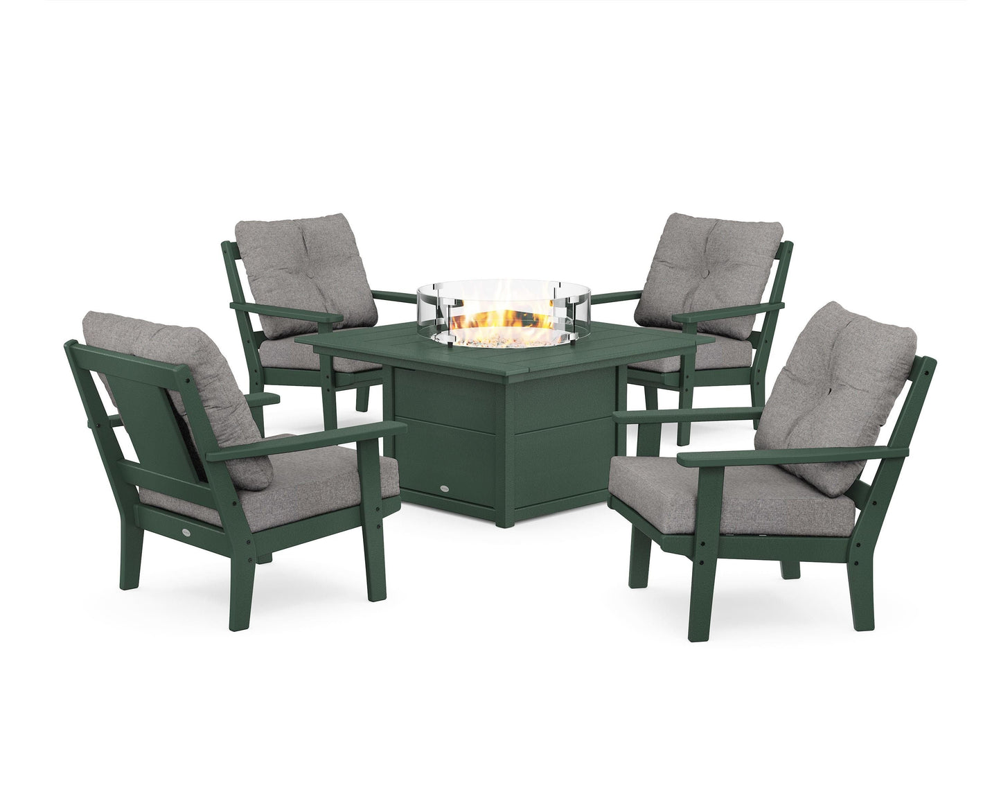 Prairie 5-Piece Deep Seating Set with Fire Pit Table