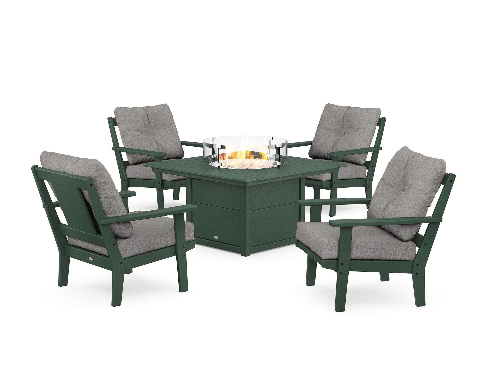 Prairie 5-Piece Deep Seating Set with Fire Pit Table