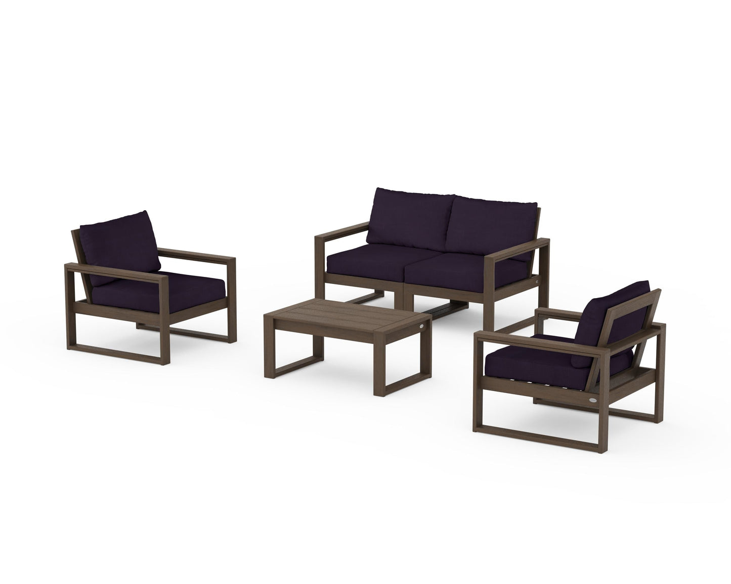 EDGE Sectional 4-Piece Deep Seating Set with Loveseat
