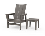 Modern Grand Upright Adirondack Chair with Side Table