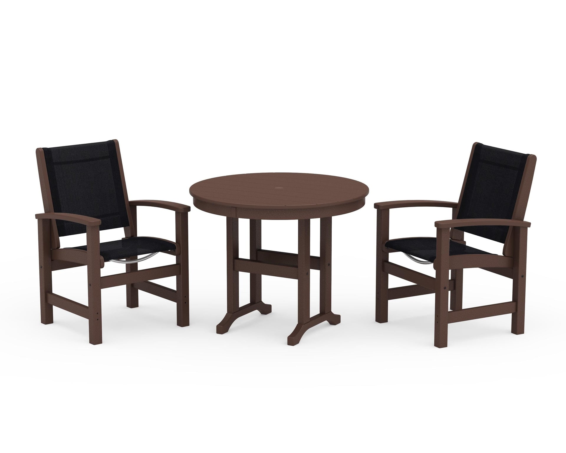 Coastal 3-Piece Round Dining Set