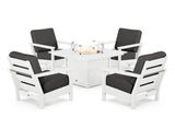 Harbour 5-Piece Conversation Set with Fire Pit Table