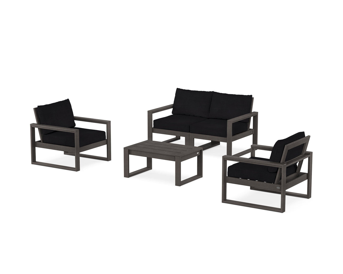 EDGE Sectional 4-Piece Deep Seating Set with Loveseat