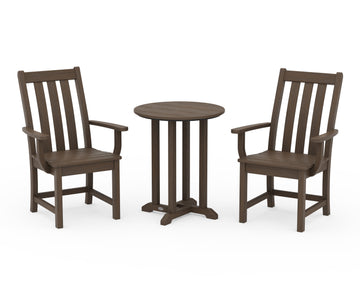 Vineyard 3-Piece Round Bistro Dining Set