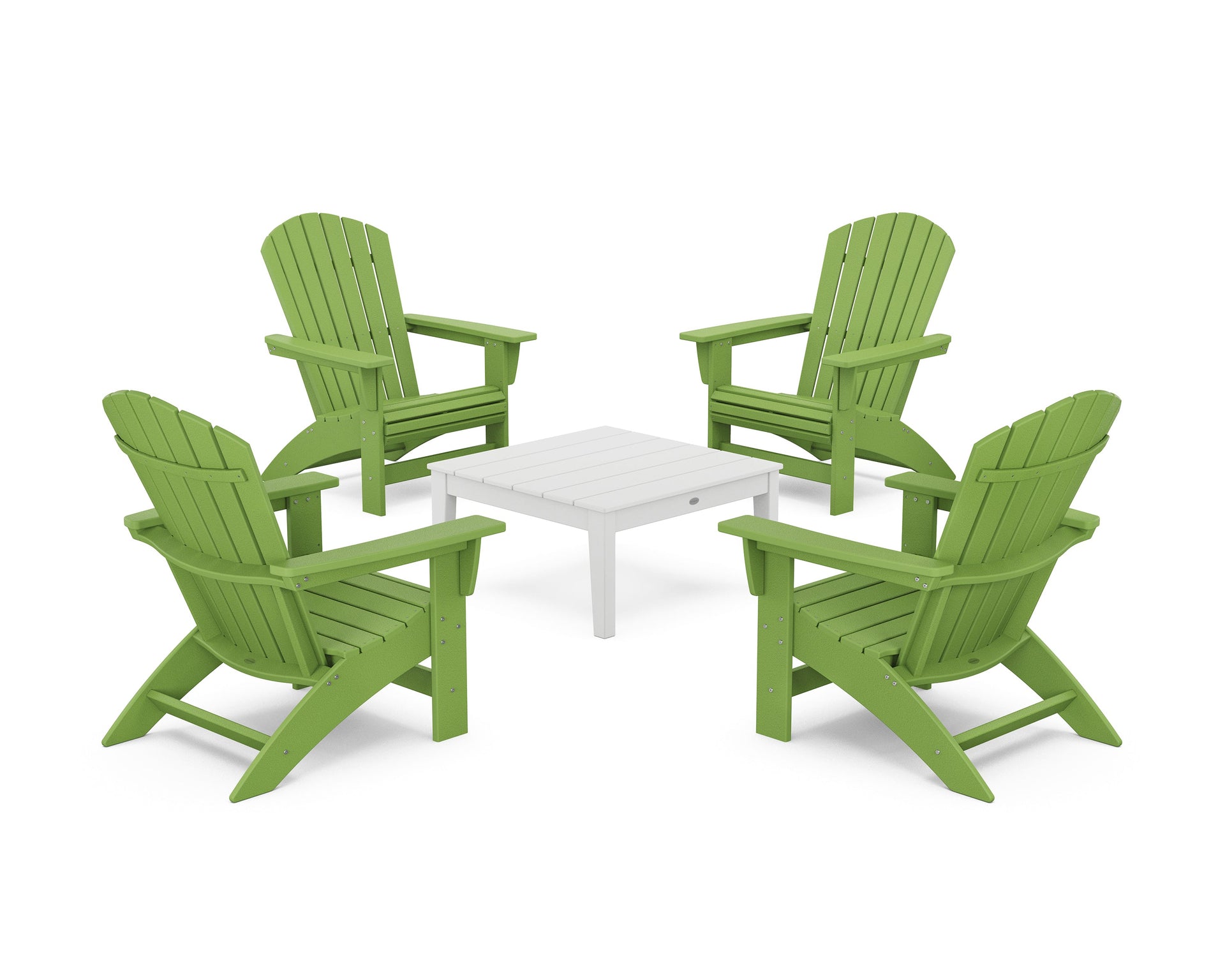 5-Piece Nautical Grand Adirondack Chair Conversation Group