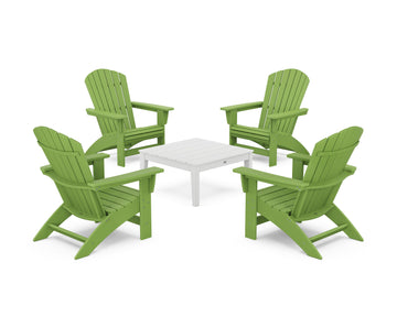 5-Piece Nautical Grand Adirondack Chair Conversation Group