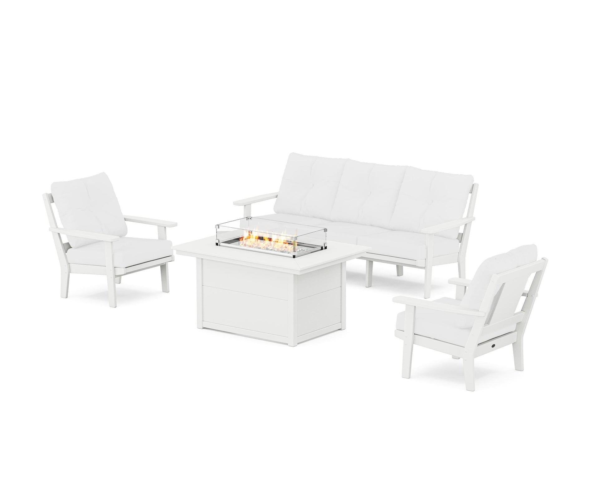 Prairie Deep Seating Fire Pit Table Set
