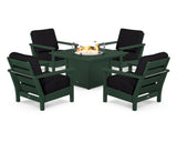 Harbour 5-Piece Conversation Set with Fire Pit Table