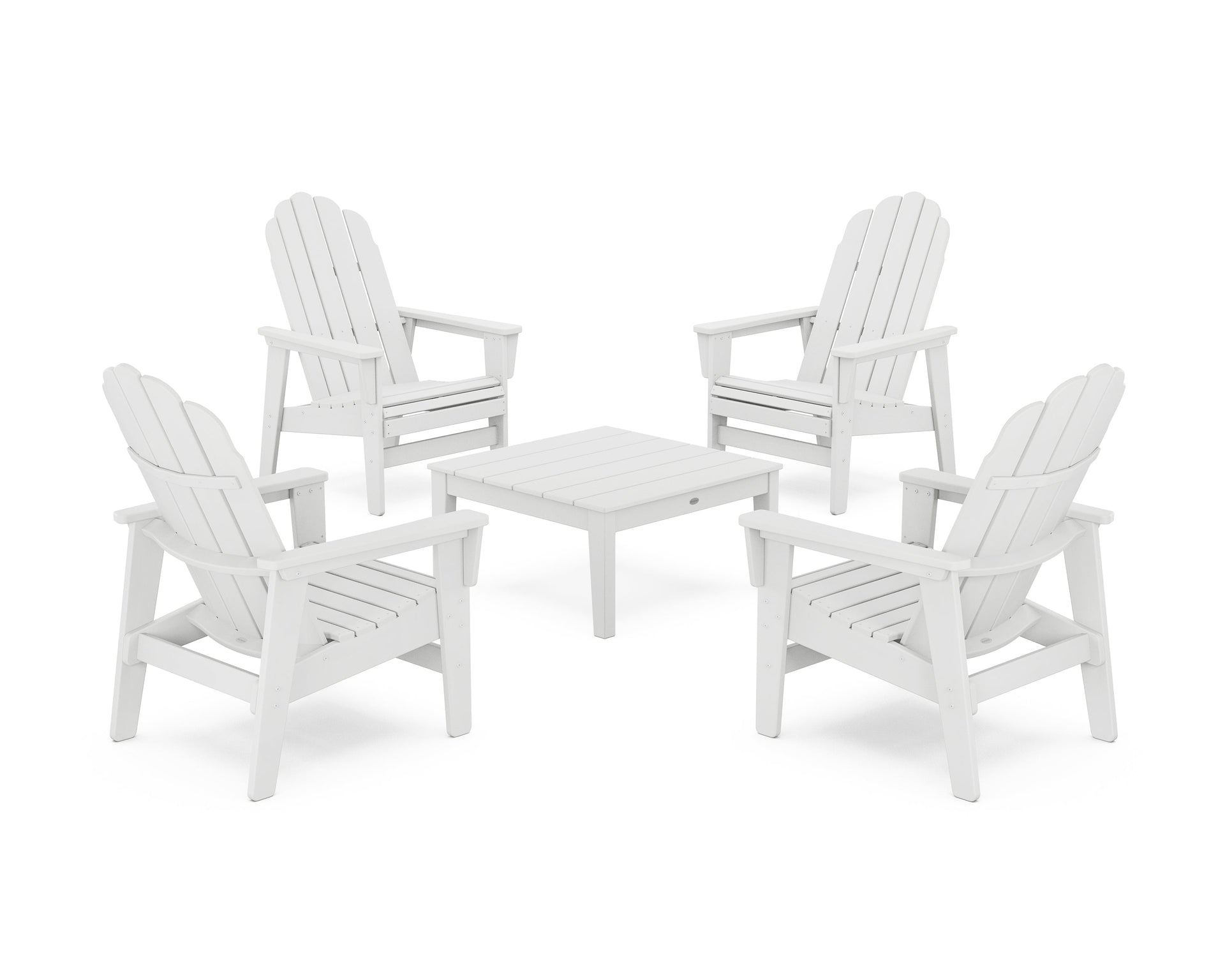 5-Piece Vineyard Grand Upright Adirondack Chair Conversation Group