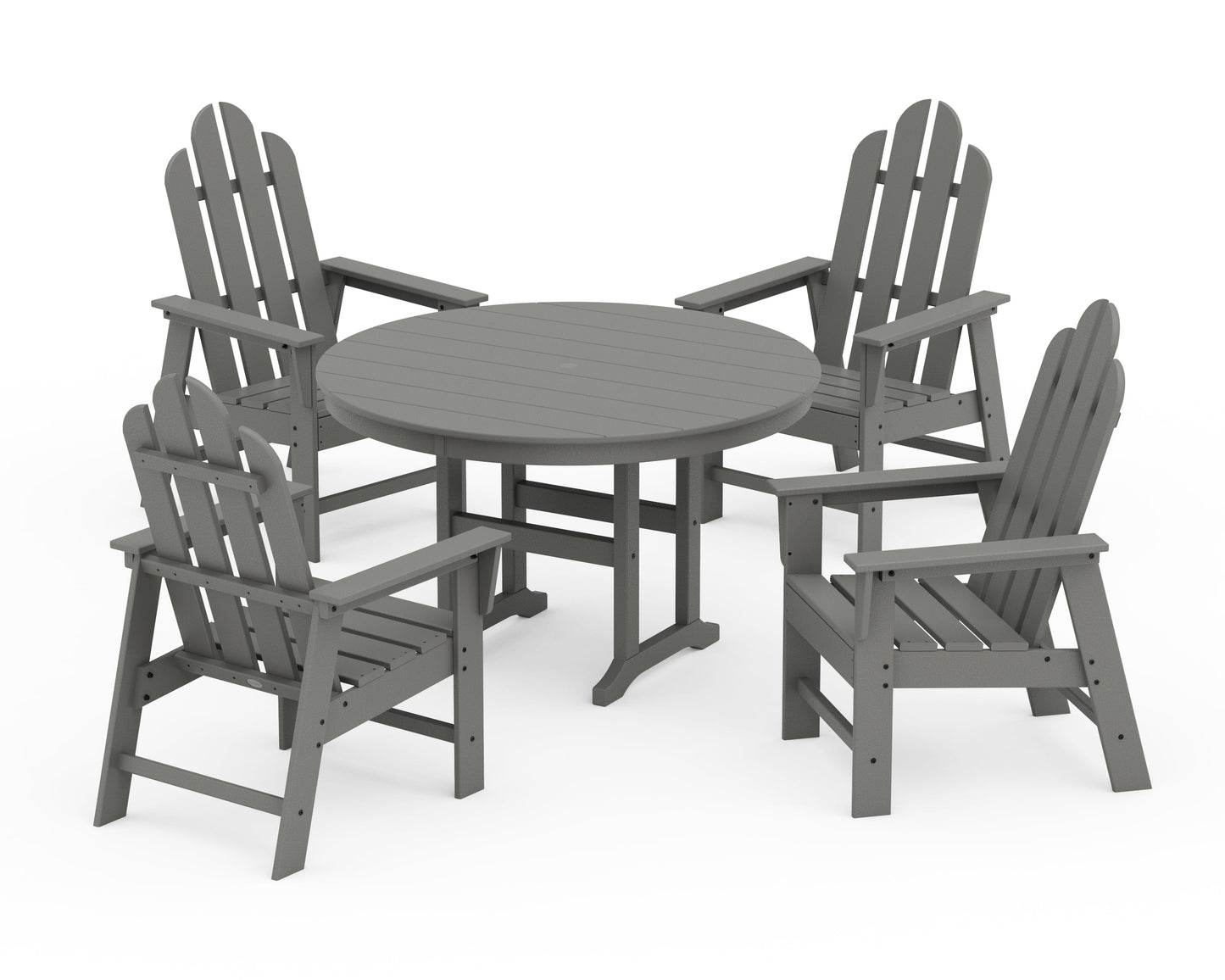 Long Island 5-Piece Round Farmhouse Dining Set