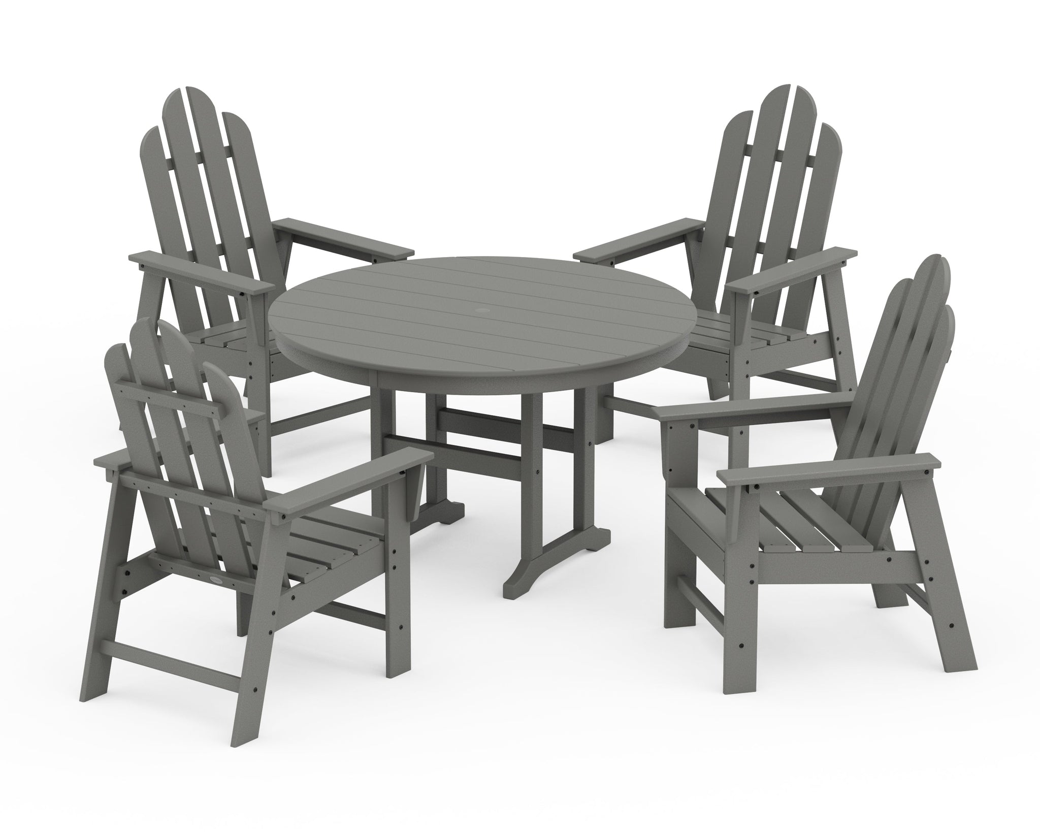 Long Island 5-Piece Round Farmhouse Dining Set
