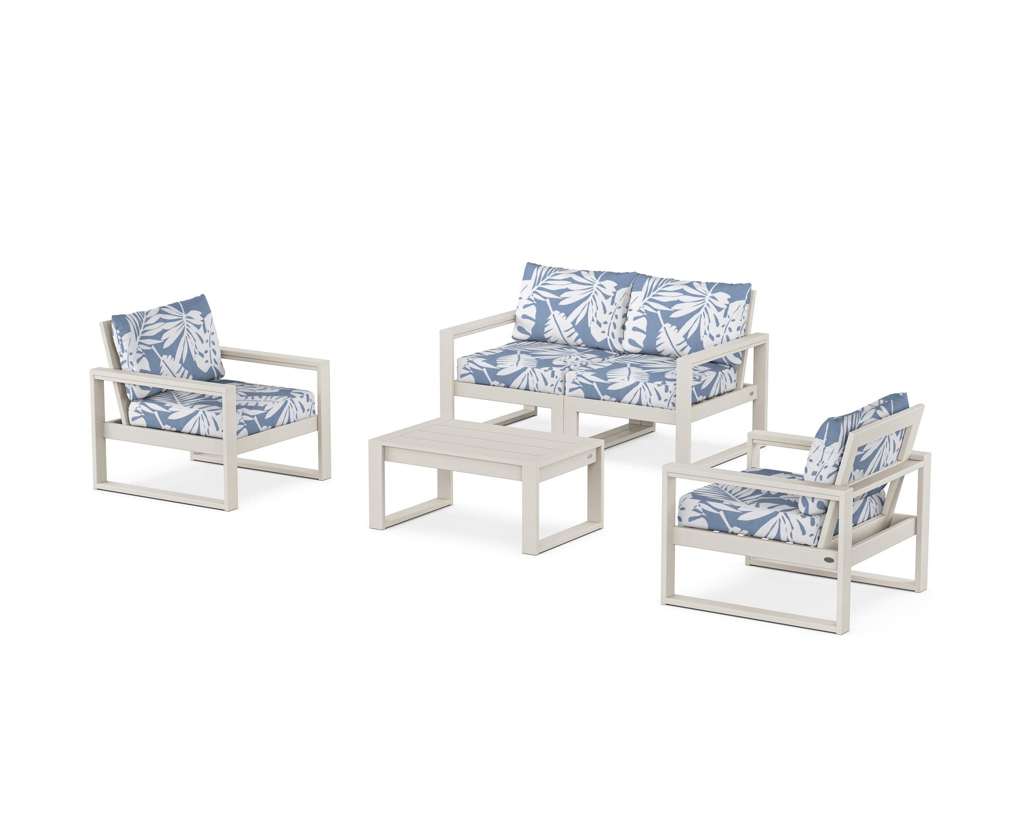 EDGE Sectional 4-Piece Deep Seating Set with Loveseat