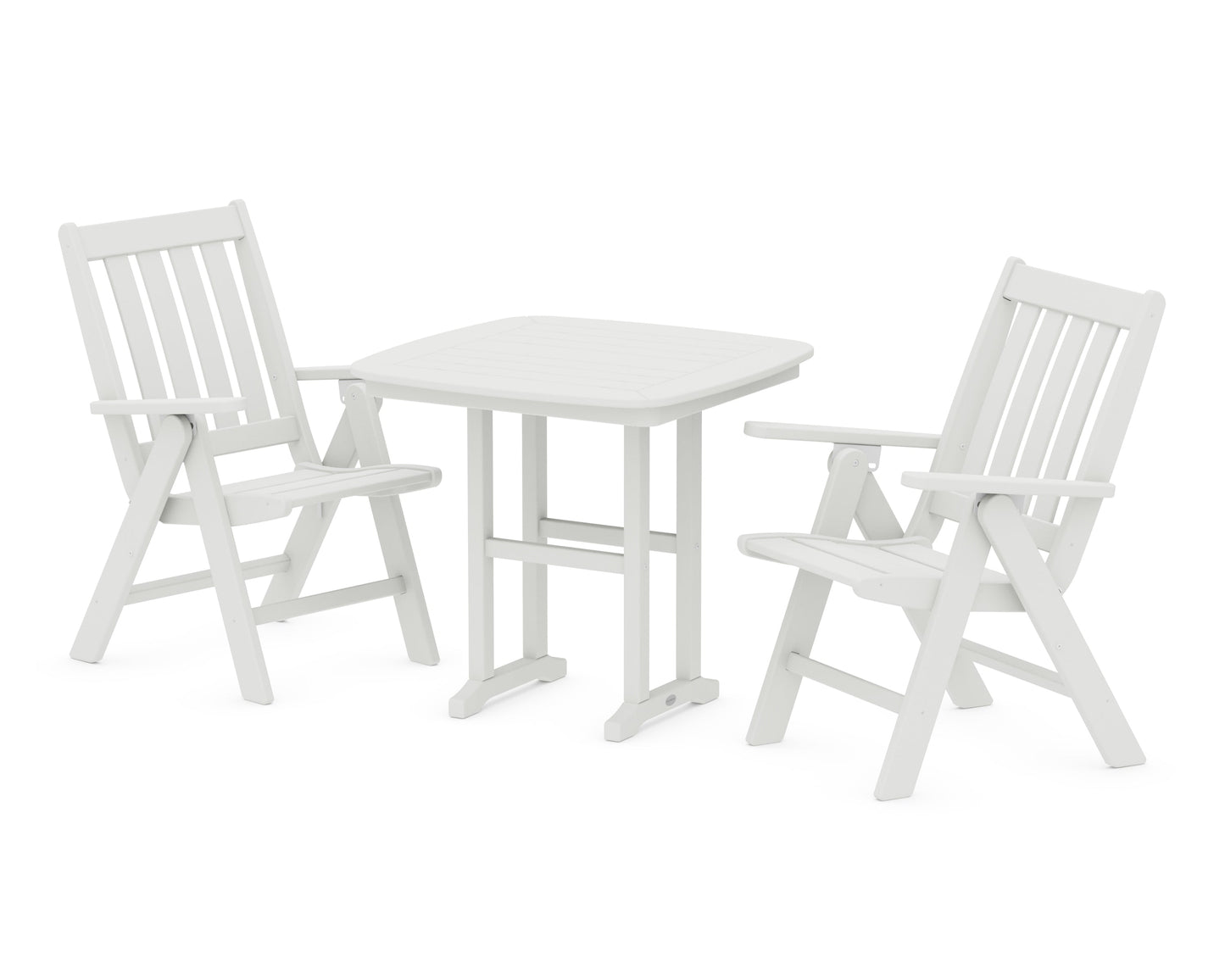 Vineyard Folding Chair 3-Piece Dining Set