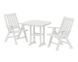 Vineyard Folding Chair 3-Piece Dining Set
